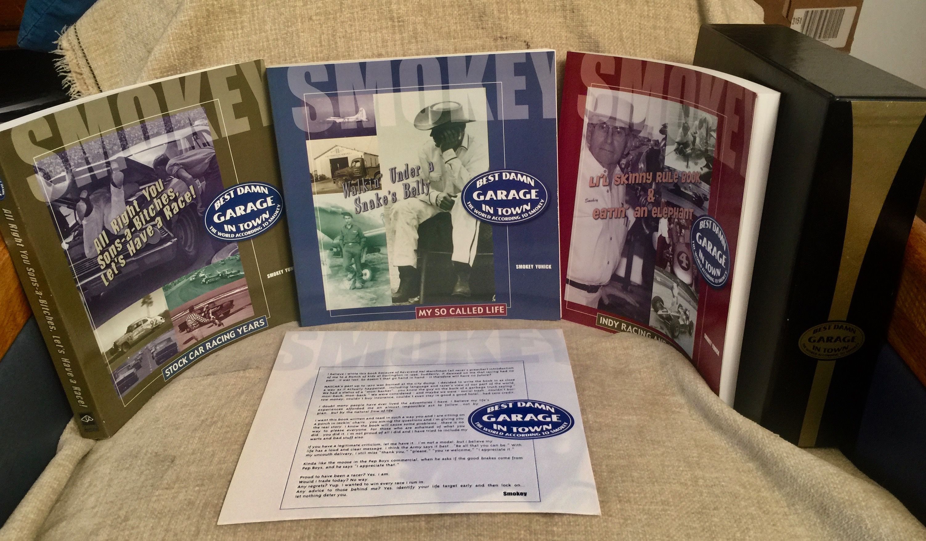Best Damn Garage in Town 3 volume boxed set by Smokey Yunick ...