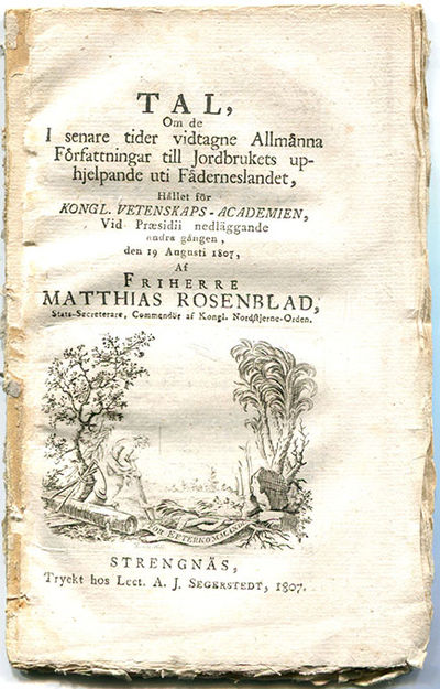 Tal, om de i senare tider vidtagne allmänna…