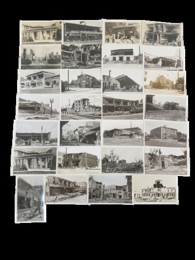 The Earthquake That Changed California Building Laws: Long Beach Disaster Photo Archive of 28 Photogrphs, 1933