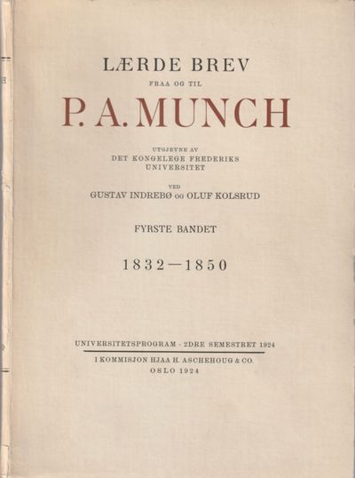 Lærde brev fraa og til P. A. Munch 1-3.…