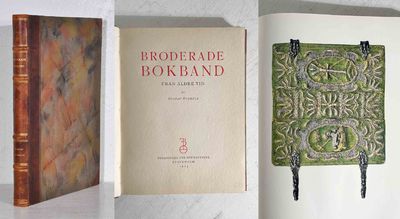 Broderade bokband från äldre tid i svenska…