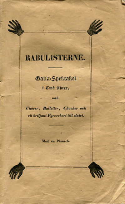 Rabulisterne. Galla-spektakel i två akter, med…
