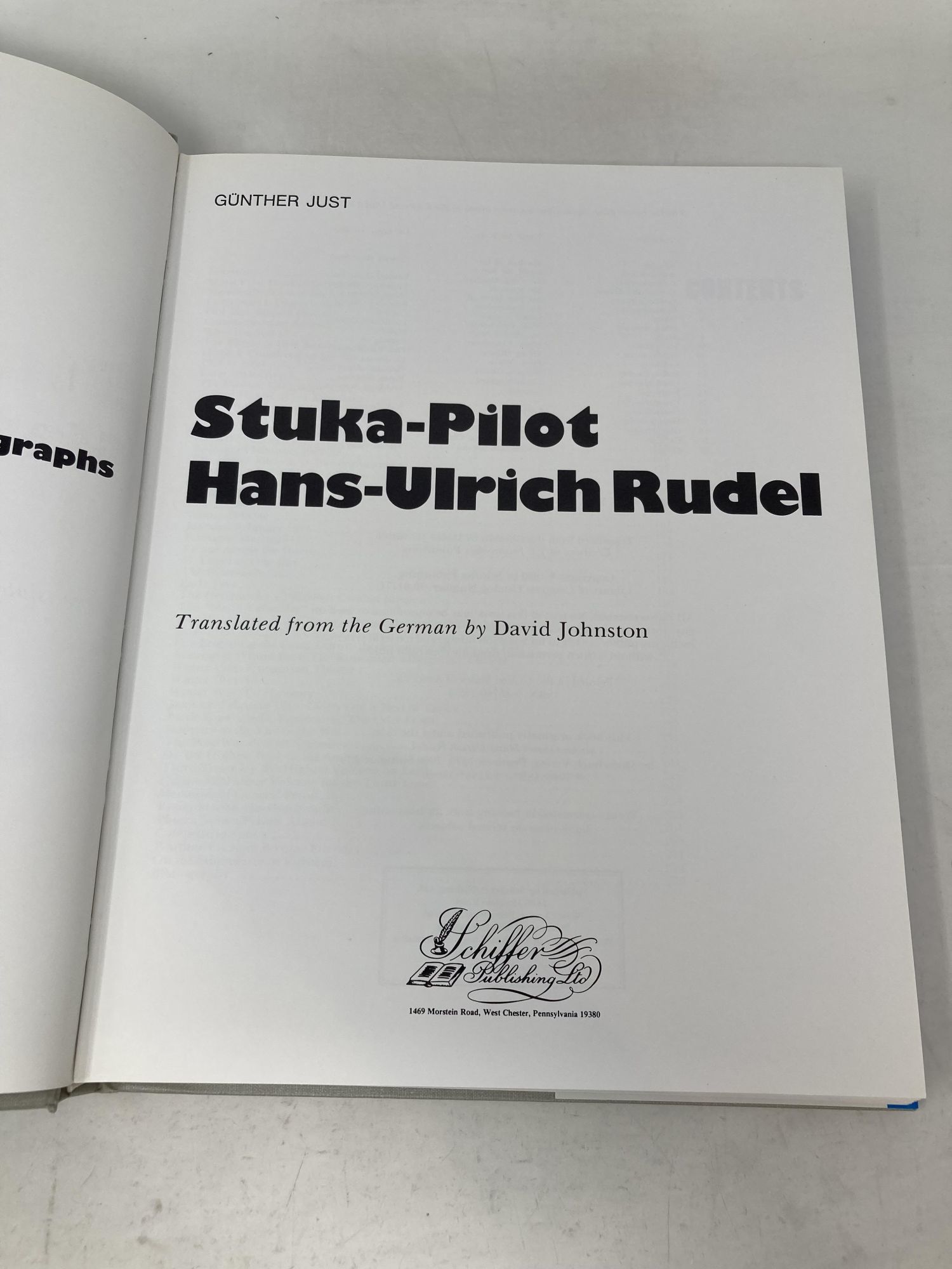 BIBLIO Stuka Pilot HansUlrich Rudel (Schiffer Military History) by Just, Gunther Hardcover