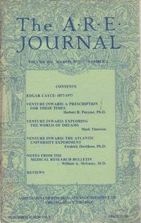 cover of THE A. R. E. JOURNAL - VOLUME 12 NUMBER 2, MARCH, 1977