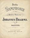 Dritte Symphonie (F dur) für Groſses Orchester ... Op. 90. Partitur. [Full score]