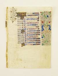 FROM A BOOK OF HOURS IN LATIN