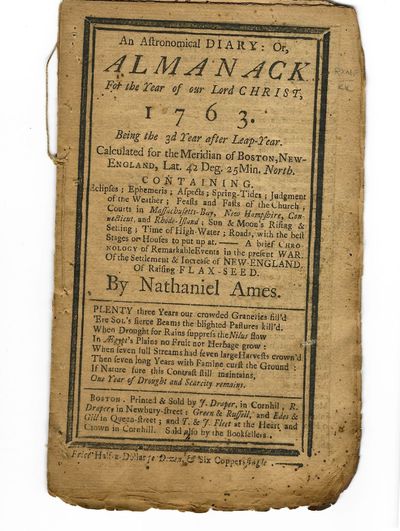 AN ASTRONOMICAL DIARY: OR, ALMANACK FOR THE YEAR OF OUR LORD CHRIST, 1763