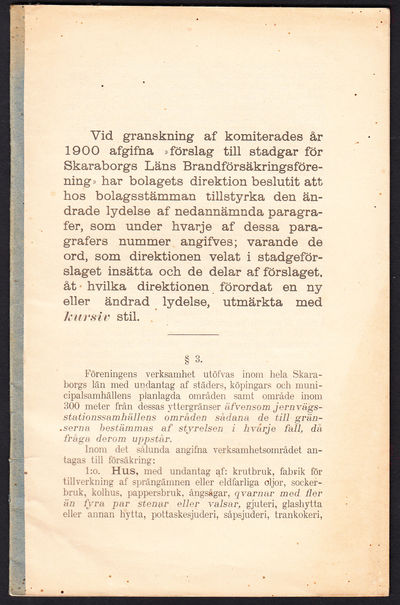 Vid granskning af komiterades år 1900 afgifna…