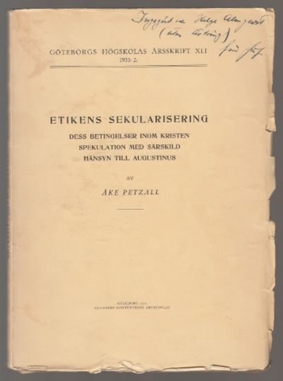 Etikens sekularisering. Dess betingelser inom…