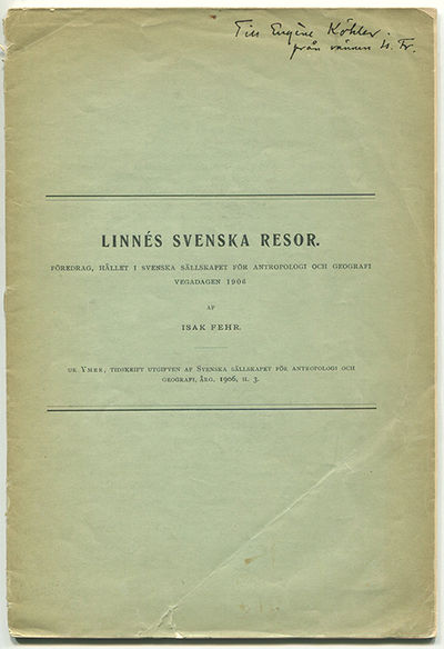 Linnés svenska resor. Föredrag, hållet i Svenska…