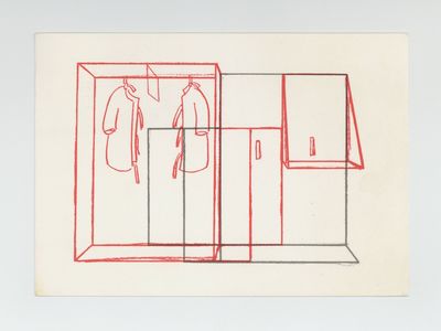 Exhibition postcard: Franz Erhard Walther (7 April-6 May 1984)