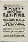 [Broadside]: Dooley's Superior Chemical-Yeast Baking Powder