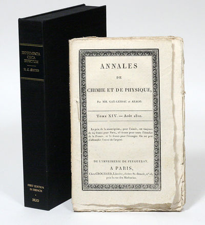 Paris: Crochard, 1820. First edition. Original wrappers. Fine. ONE OF THE FIRST TRANSLATIONS OF ØRS...