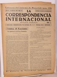 image of La correspondencia internacional; revista semanal, año VI, num.10, 23 febrero 1934