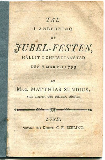 Tal i anledning af jubel-festen, hållit i…