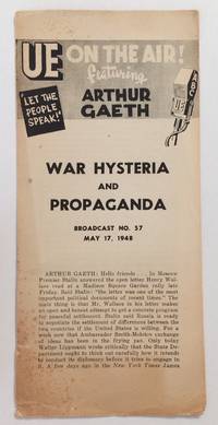 War hysteria and propaganda. Broadcast no. 57 (May 17, 1948)