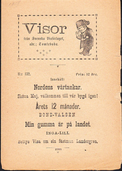 Visor. [Utg. av] Svenska Visförlaget.