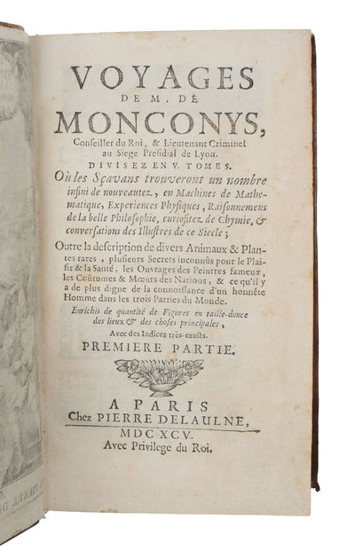 Les Voyages de M. de Monconys. Premiere partie. (photo 3)