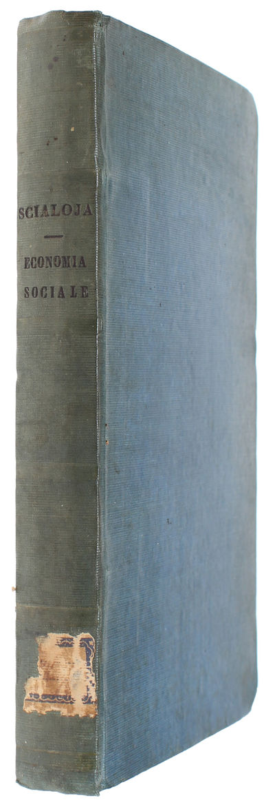 I Principj della Economia Sociale Esposti in Ordine Idealogico. - [LANDMARK WORK ON 19TH CENTURTY ITALIAN ECONOMICS] (photo 3)