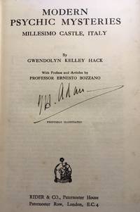 Modern Psychic Mysteries: Millesimo Castle, Italy de HACK, Gwendolyn Kelley - 1929