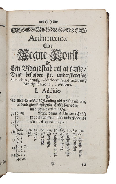 Compendium arithmeticum eller Wejwiser. Hvor ved mand paa korteste og netteste maade kand ledsagis til Regnekonstens rette brug. Fierde gang til Trycken befordret. (photo 3)