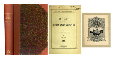 Bref rörande teatern under Gustaf III. 1788-1792.…