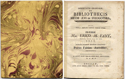 Dissertatio gradualis, de bibliothecis medii ævi…
