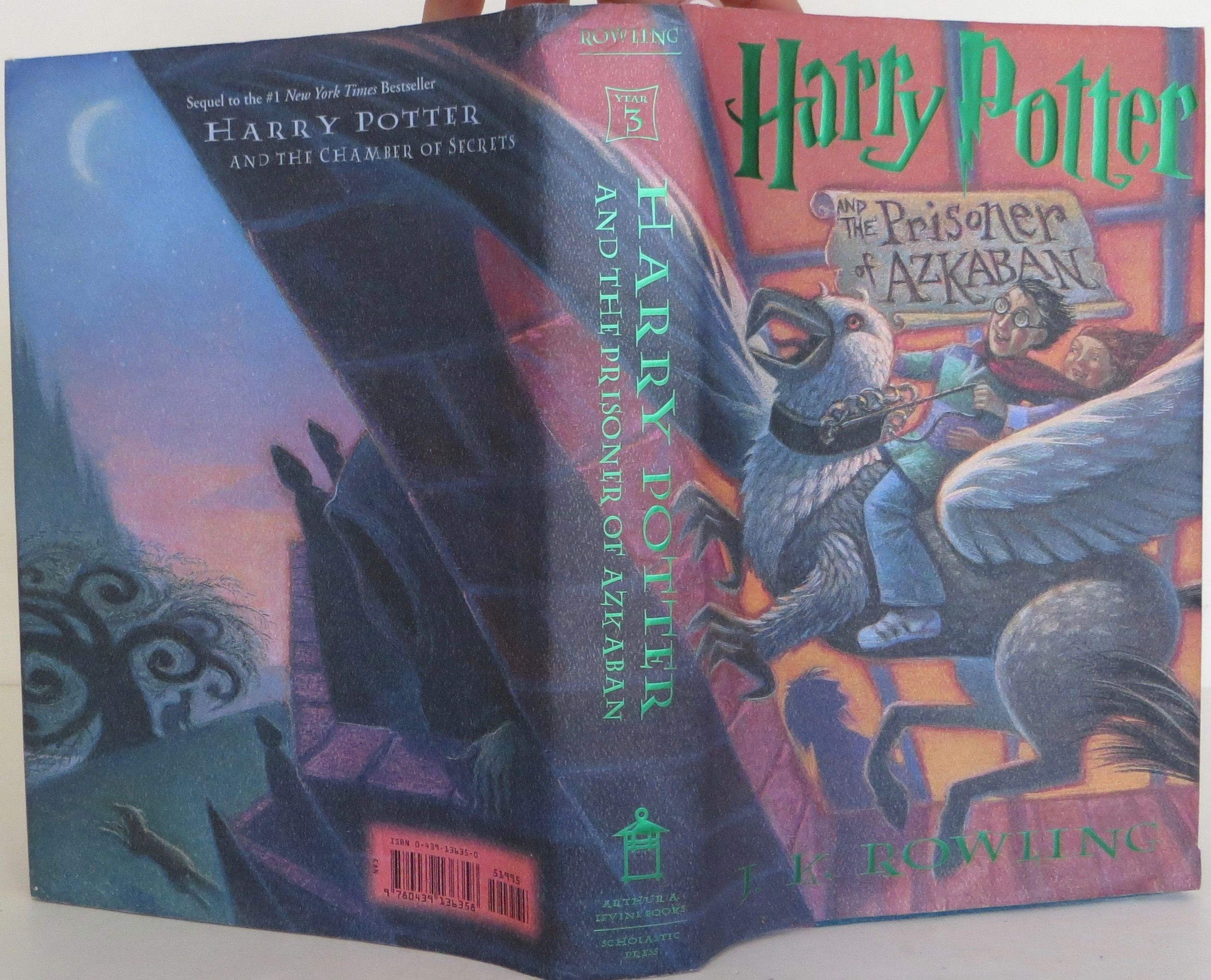 Harry Potter And The Prisoner Of Azkaban Book Spine Harry Potter And The Prisoner Of Azkaban Book Spine