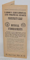 Labor's educational and political league; Washington State Federation of Labor