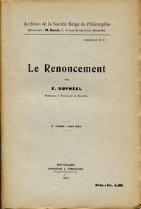 Le Renoncement.