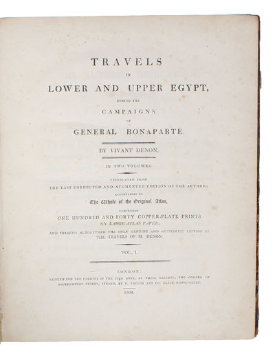 Travels in Lower and Upper Egypt, during the…