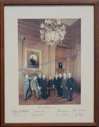 Warren Court Signed Photograph By The Nine Justices