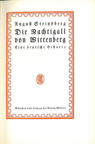 Die Nachtigall von Wittenberg. Eine deitsche…