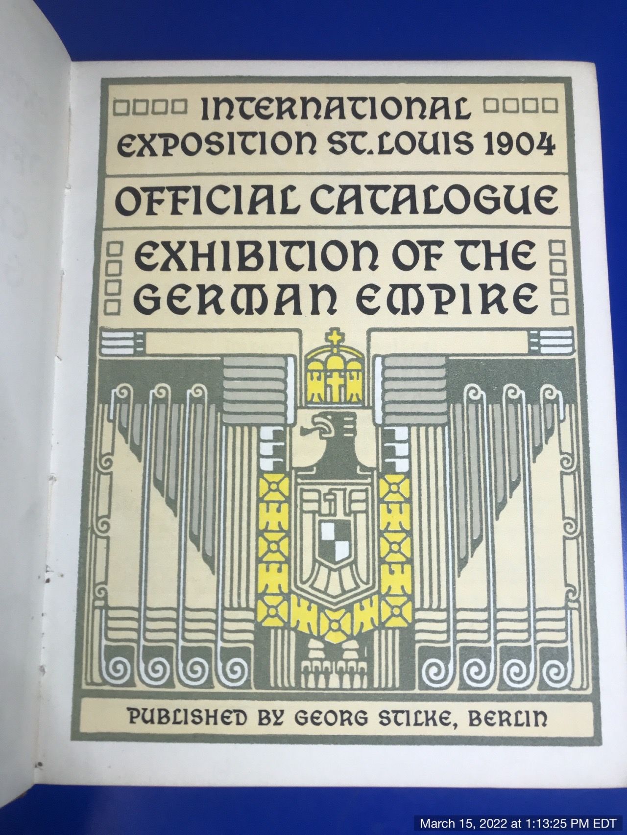 International exposition St. Louis 1904 Official catalogue. Exhibition