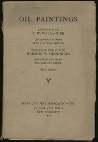 Oil Paintings Distinguished Examples of the XVIII & XIX Century Foreign Schools