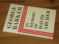 cover of In Memory of David Archer. Poems. (INSCRIBED)