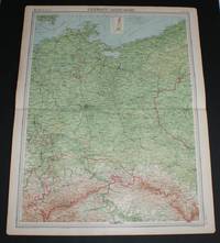 Map of "Germany - Eastern Section" from 1920 Times Atlas (Plate 41) including Berlin, Magdeburg, Leipzip, Dresden, Chemnitz, Halle, Breslau, Posen, Stettin, Stralsund, Gorlitz, Liegnitz, Dessau, etc