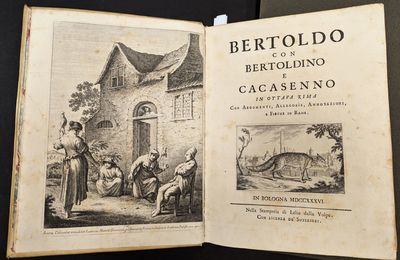 [ART & ILLUSTRATION]. Bertoldo con Bertoldino e Cacasenno. Inn Ottava Rima. Con Argomenti, Allegore, Annotazioni, e Figure in Rame