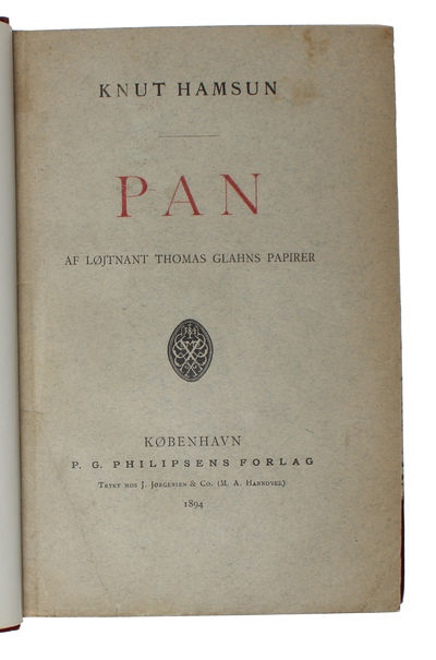 Pan. Af Løjtnant Thomas Glahns Papirer.  - [THE GOSPEL OF NEO-ROMANTICISM] (photo 2)