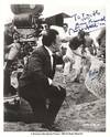 Fellini Photograph Signed, 8 x 10, gelatin silver print