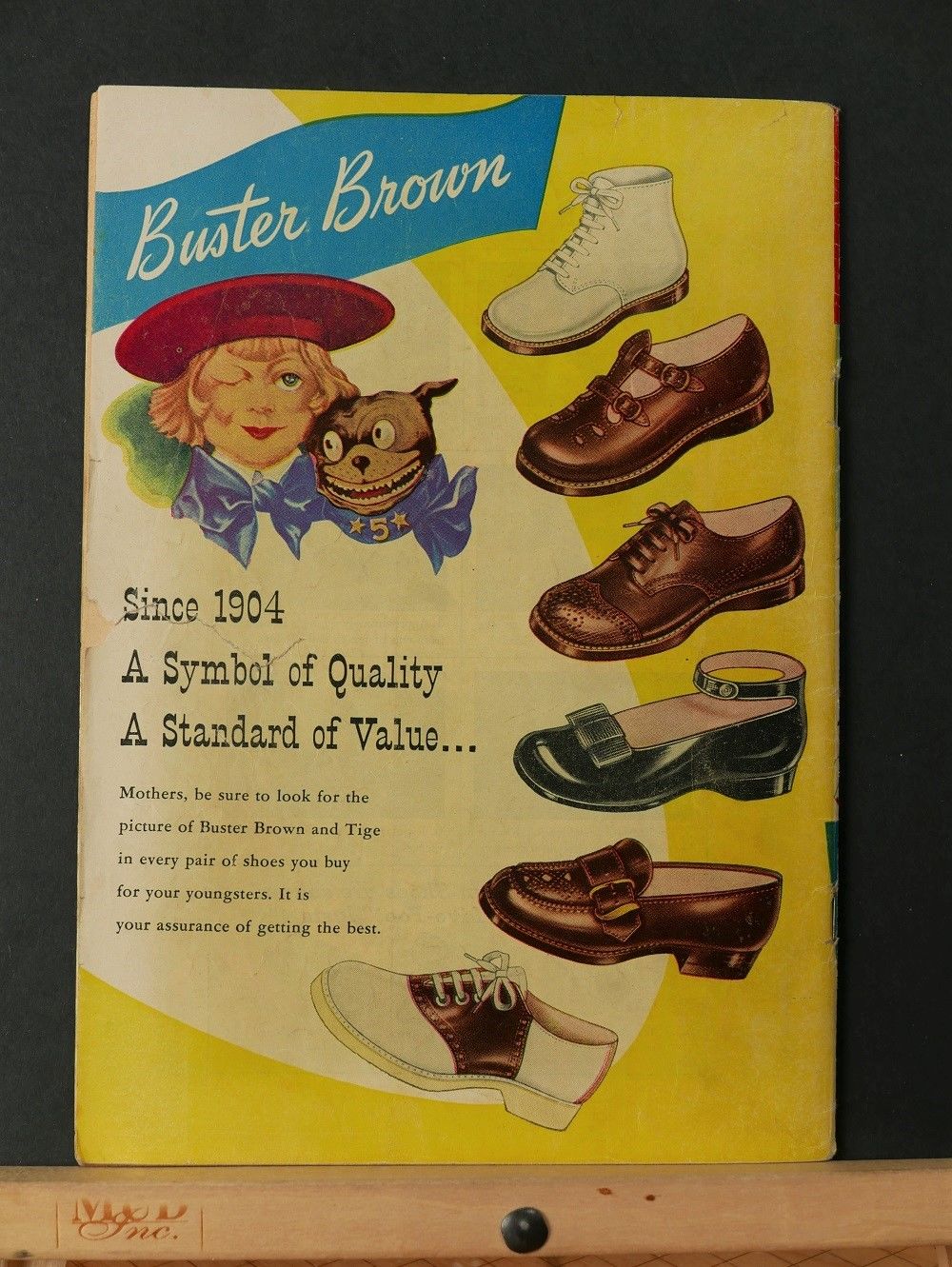 Shoe Company Buster Brown Shoes 1950s 1950's Vintage Ad Buster