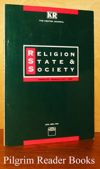 Religion, State &amp; Society. Volume 20, Numbers 3 &amp; 4. 1992. The Keston  Journal. by Walters, Philip. (editor) - 1992