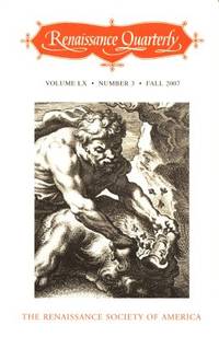 Renaissance Quarterly Volume LX, Number 3, Fall…