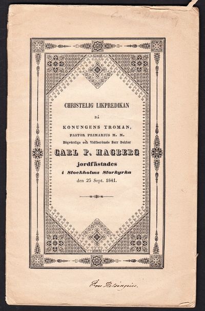 En trogen Jesu tjenare i sin Herres efterföljd.…