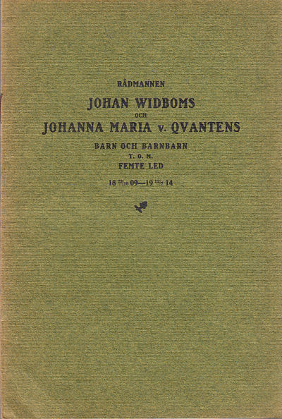 Rådmannen Johan Widboms och Johanna Maria v.…