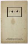 A.A. Published by the Alcoholic Foundation, Inc