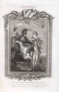 Britannia crowns Captain Cook, flanked by the Gods of Empire