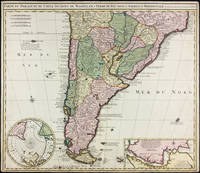 Carte du Paraguay, du Chili, Détroit de Magellan, & Terre de Feu, dans l