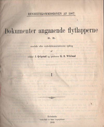 Dokumenter angaaende flytlapperne m.m.…