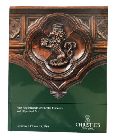 Fine English and Continental Furniture and Objects of Art: The Properties of A. Phillip Goldsmith Mrs. Patricia Roxby...